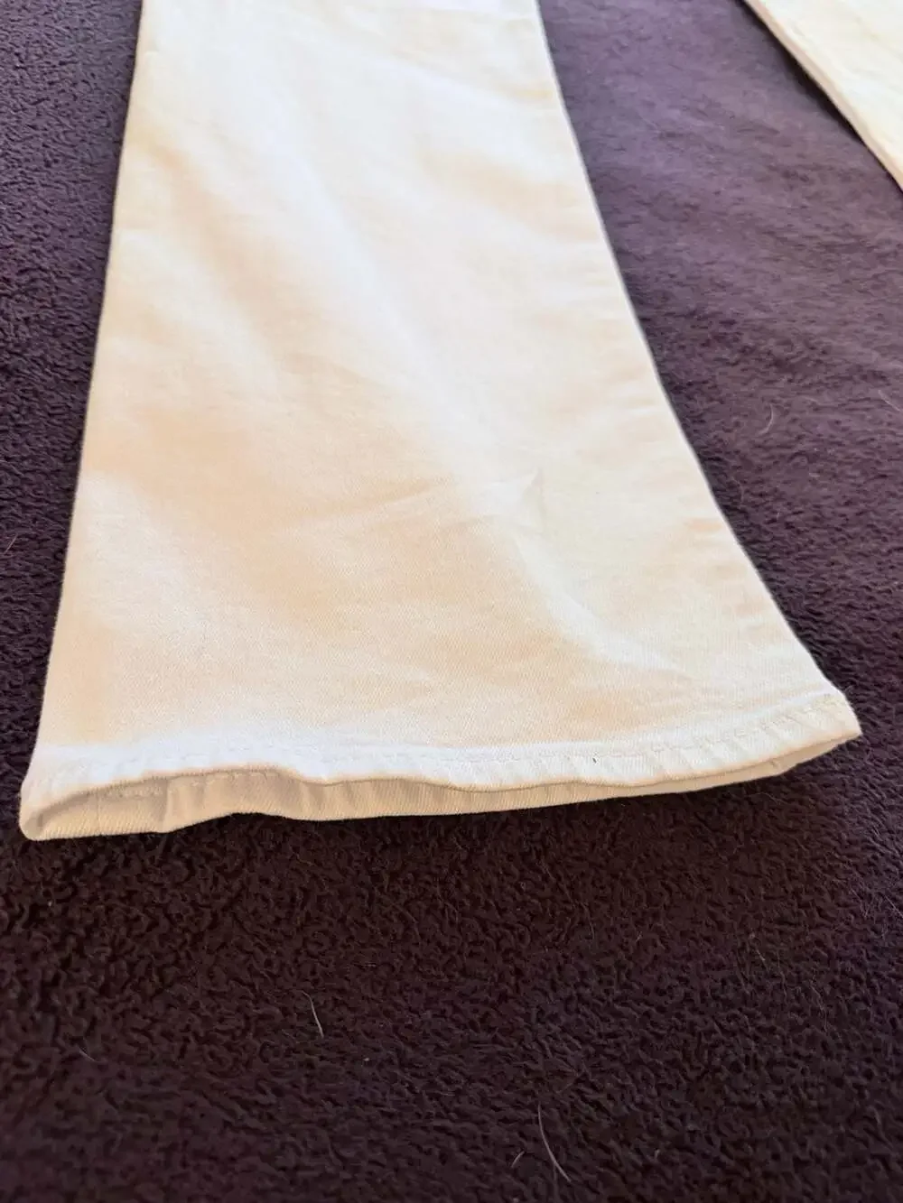 True Religion Relaxed Straight White Jeans